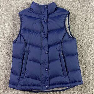 LL Bean Goose Down Puffer Vest Women's Small Blue L.L. Bean